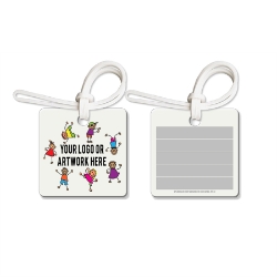 1 7/8 Inch Square Sof-Touch Full Color  
