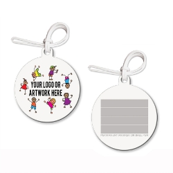 2 3/4 Inch Round Sof-Touch Full Color 