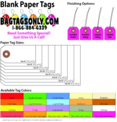 Blank Paper Tags - Box of 1000 