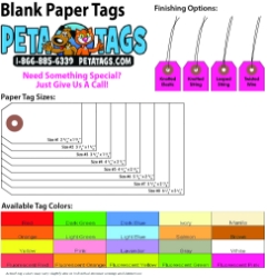 Blank Paper Tags - Box of 1000 