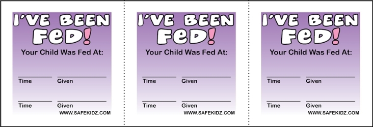 "Ive Been Fed" Stickers - Pack of 200 