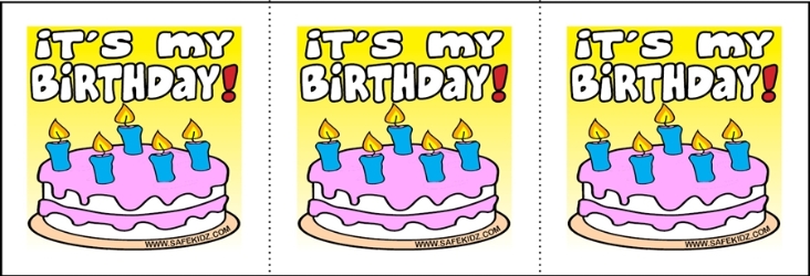 "Its My Birthday" Stickers - Pack of 200 