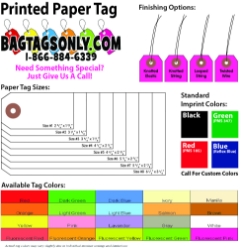 Printed Paper Tags - Box of 1000 