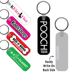 Ring-Its Leash/Collar Tags - Rectangle w/RC 