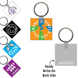 Ring-Its Leash/Collar Tags - Square  