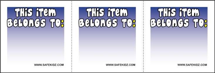 "This Item Belongs To" &nbsp;Stickers - Pack of 200 